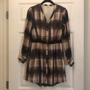 Jack purple and black plaid dress